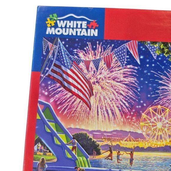White Mountain Fireworks by Steve Crisp 1000 pc Jigsaw Puzzle , Damaged Box - Picture 8 of 10